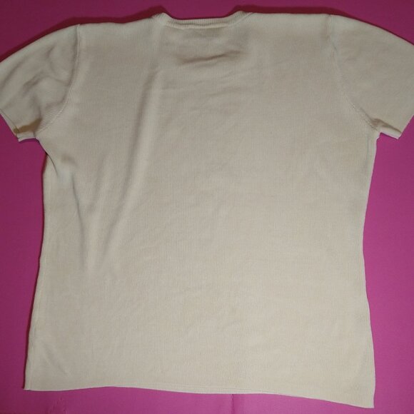 100% Silk Knit Tee by Ann Taylor - Picture 2 of 3